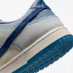 کفش کتونی مردانه نایک دانک لو رترو اس ای Dunk Low Retro SE از نمای پاشنه